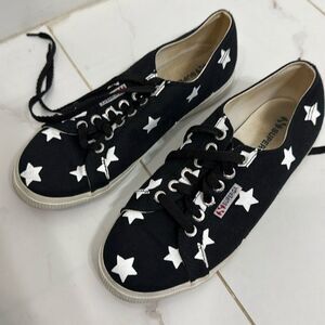 Superga Starry Black Canvas Sneakers